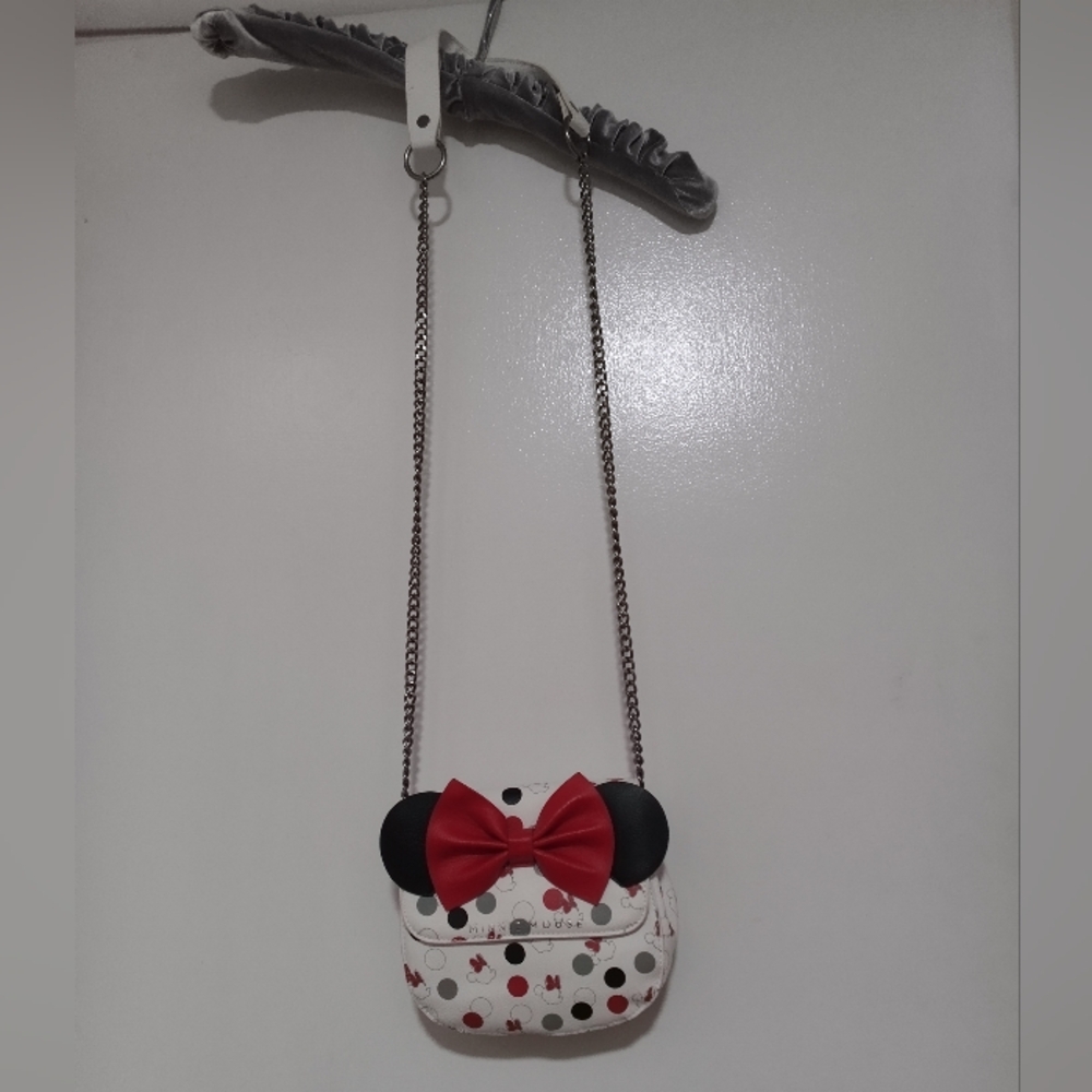 NWOT Loungefly Disney Minnie Mouse Bow & Polka Dot Crossbody Bag